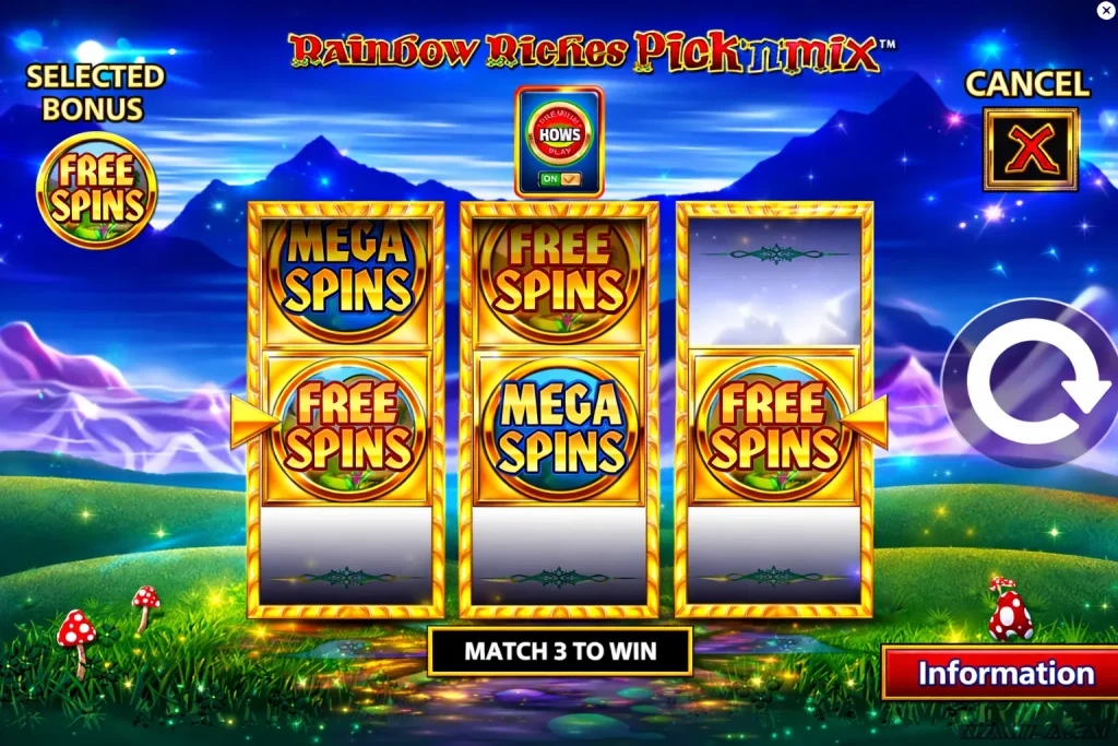Rainbow Riches Pick 'n' Mix free play